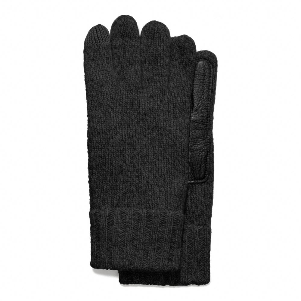 COACH F83757 Men's Tech Knit Glove CHARCOAL