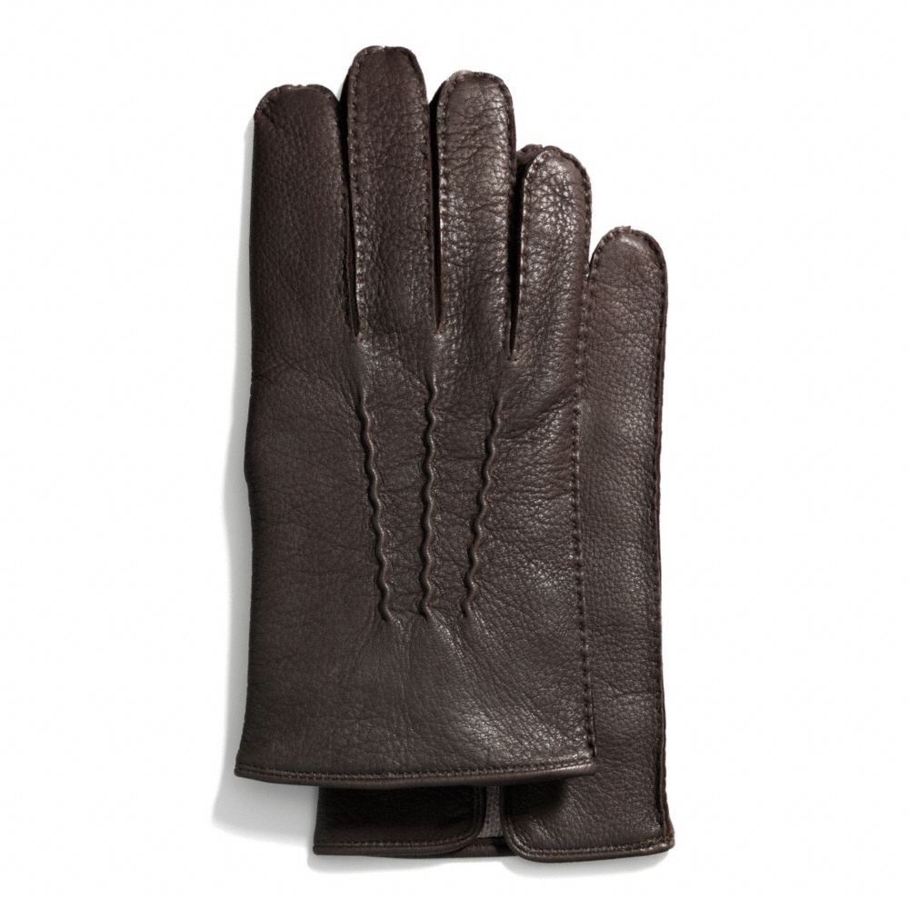 COACH F83896 Deerskin Glove MAHOGANY