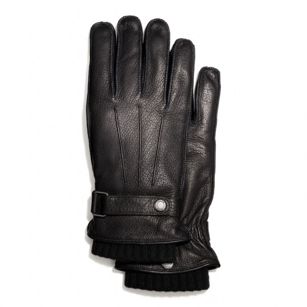 COACH F83898 3-in-1 Deerskin Glove BLACK/BLACK