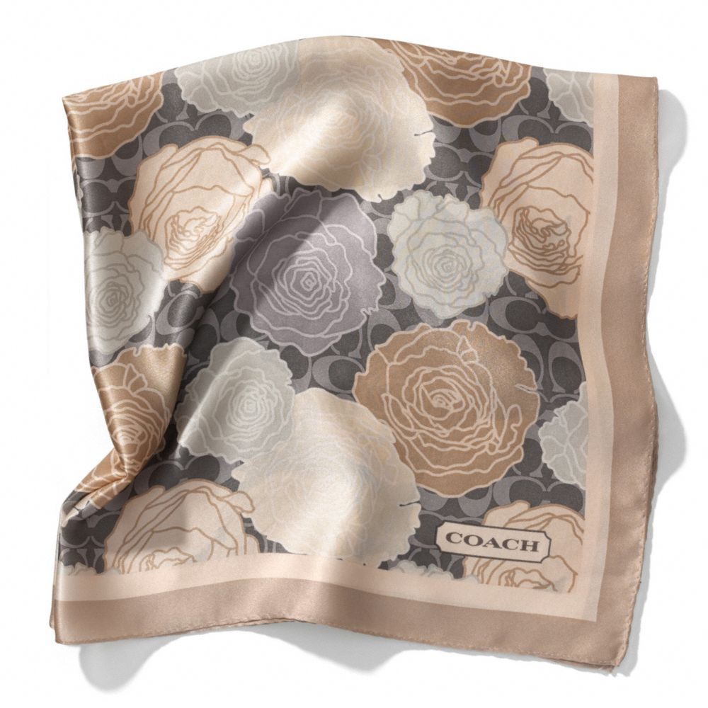 COACH CAMPBELL FLORAL 27 X 27 PRINT SCARF - ONE COLOR - F83969