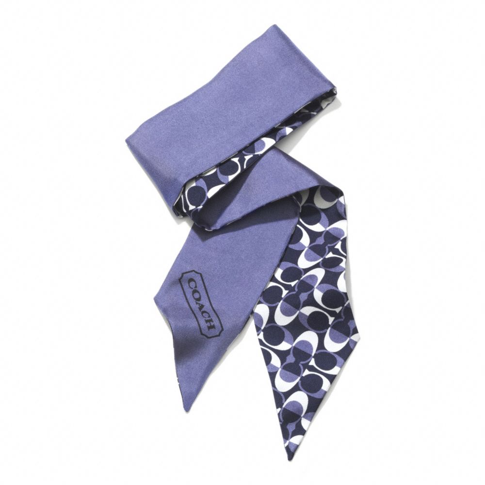 COACH PEYTON DREAM C PONYTAIL SCARF - NAVY - f83971