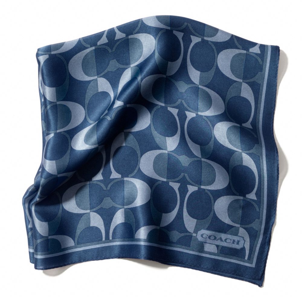 COACH PEYTON DREAM C 27X27 SCARF - DENIM - F83972