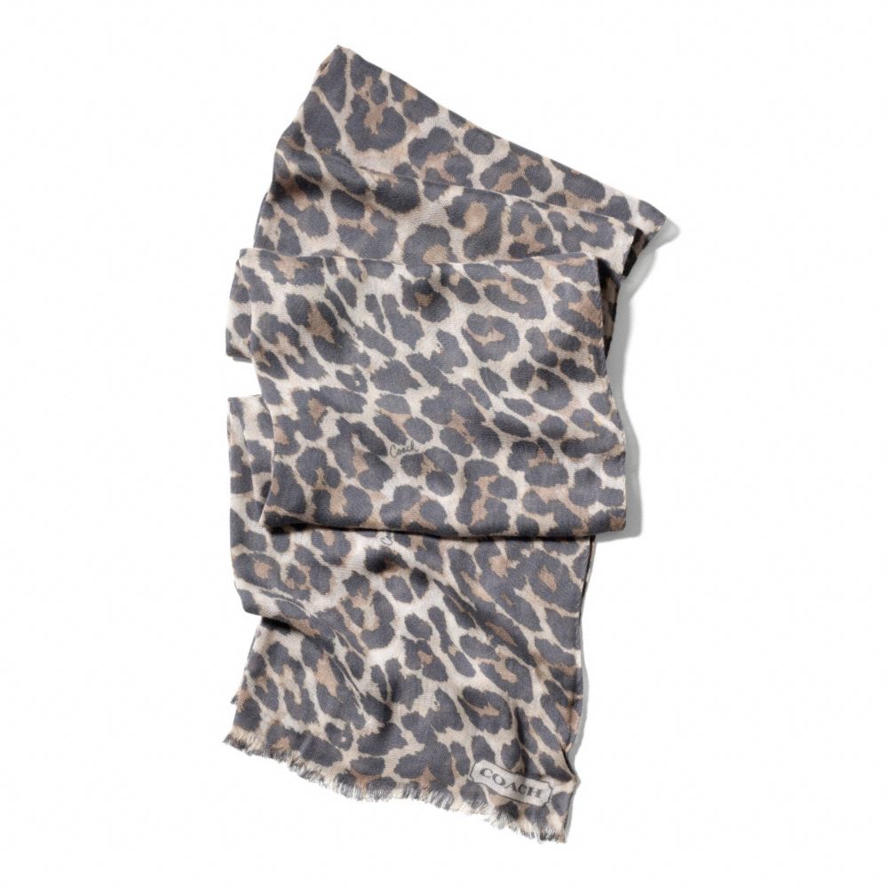 SIGNATURE STRIPE OCELOT WRAP - f83978 - F83978GRY