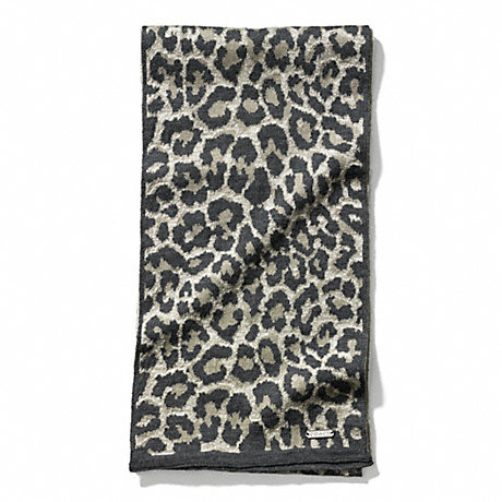 COACH F84013 OCELOT KNIT SCARF ONE-COLOR