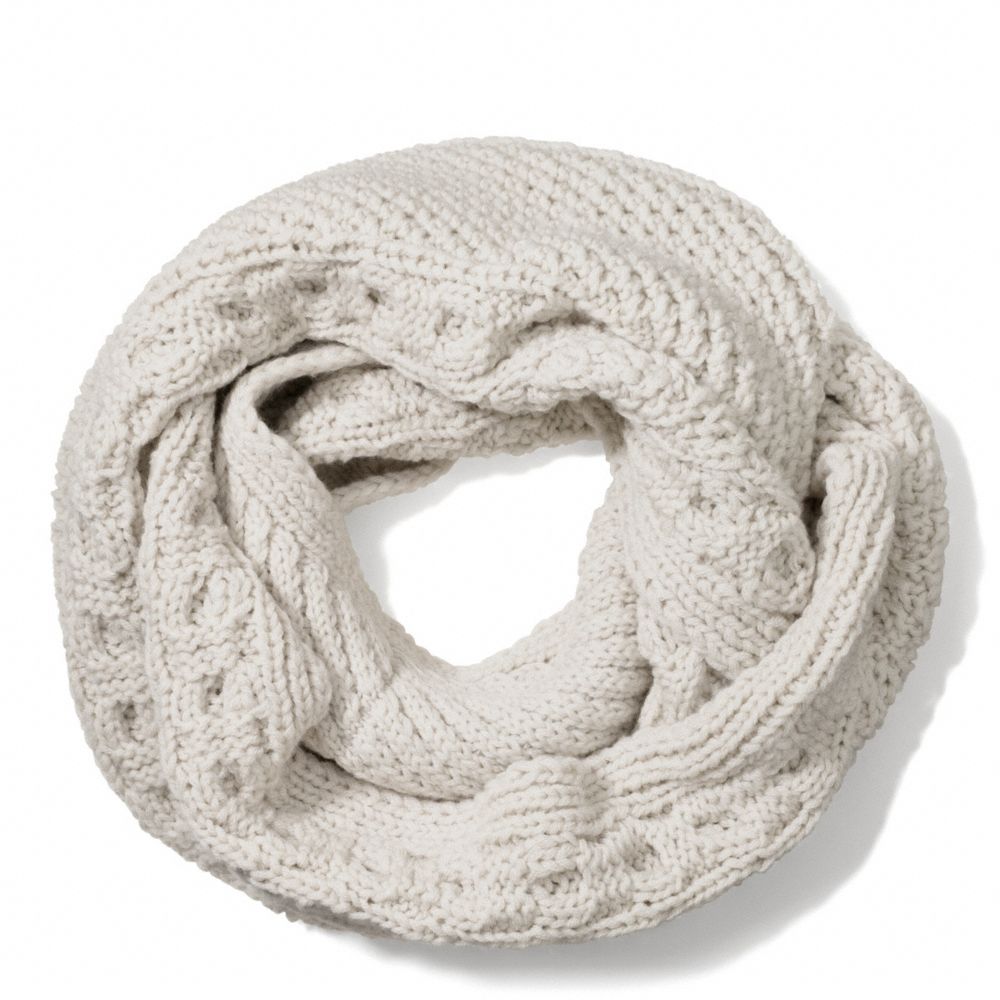 COACH ARAN KNIT INFINITY SCARF - ONE COLOR - F84061