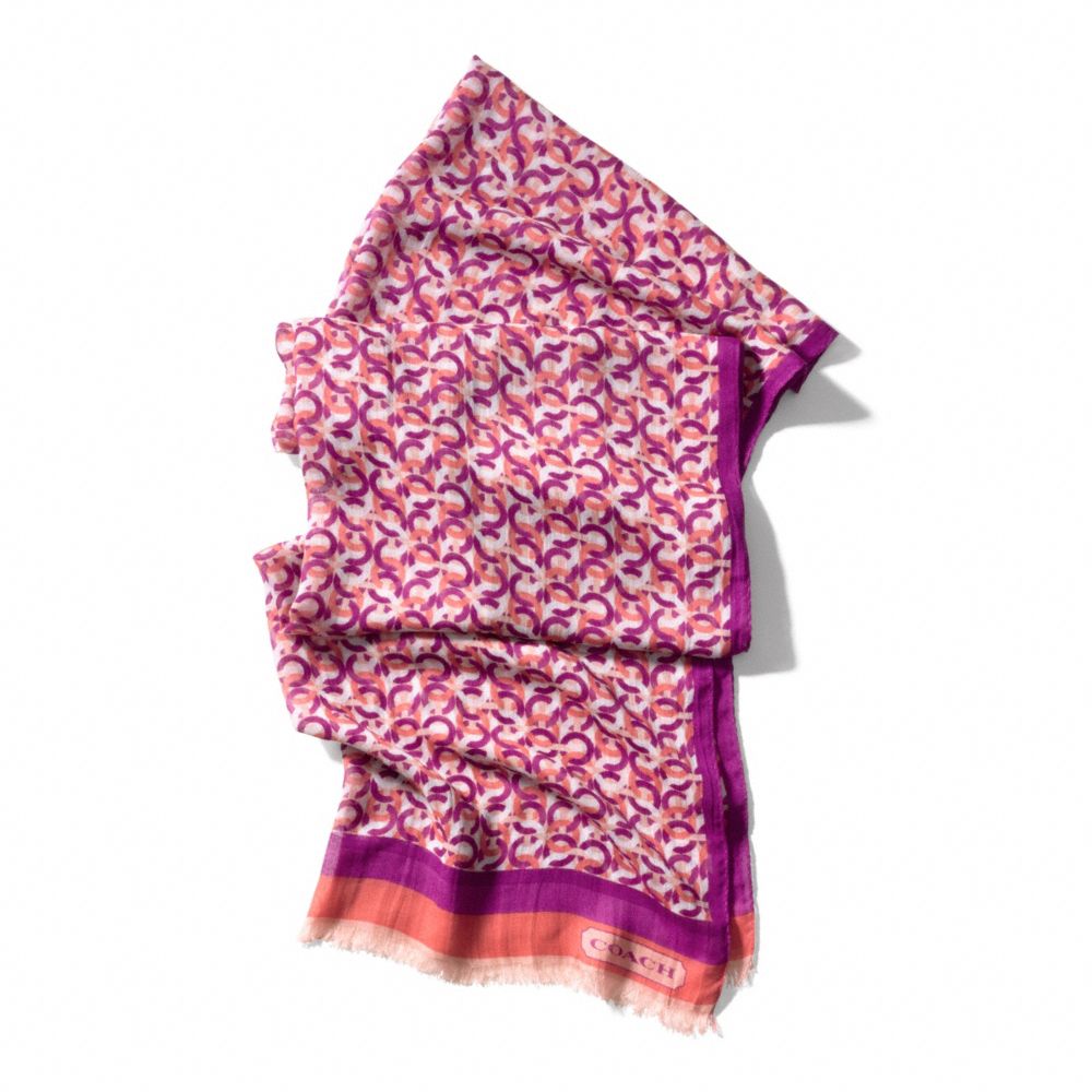 COACH F84106 Mini Chainlink Oblong Scarf 