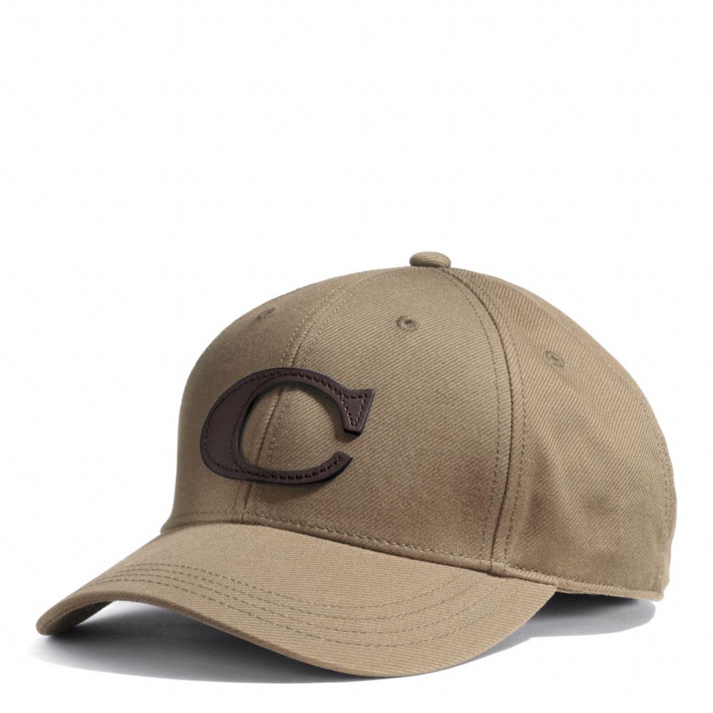 COACH CANVAS VARSITY C HAT - KHAKI - f84213