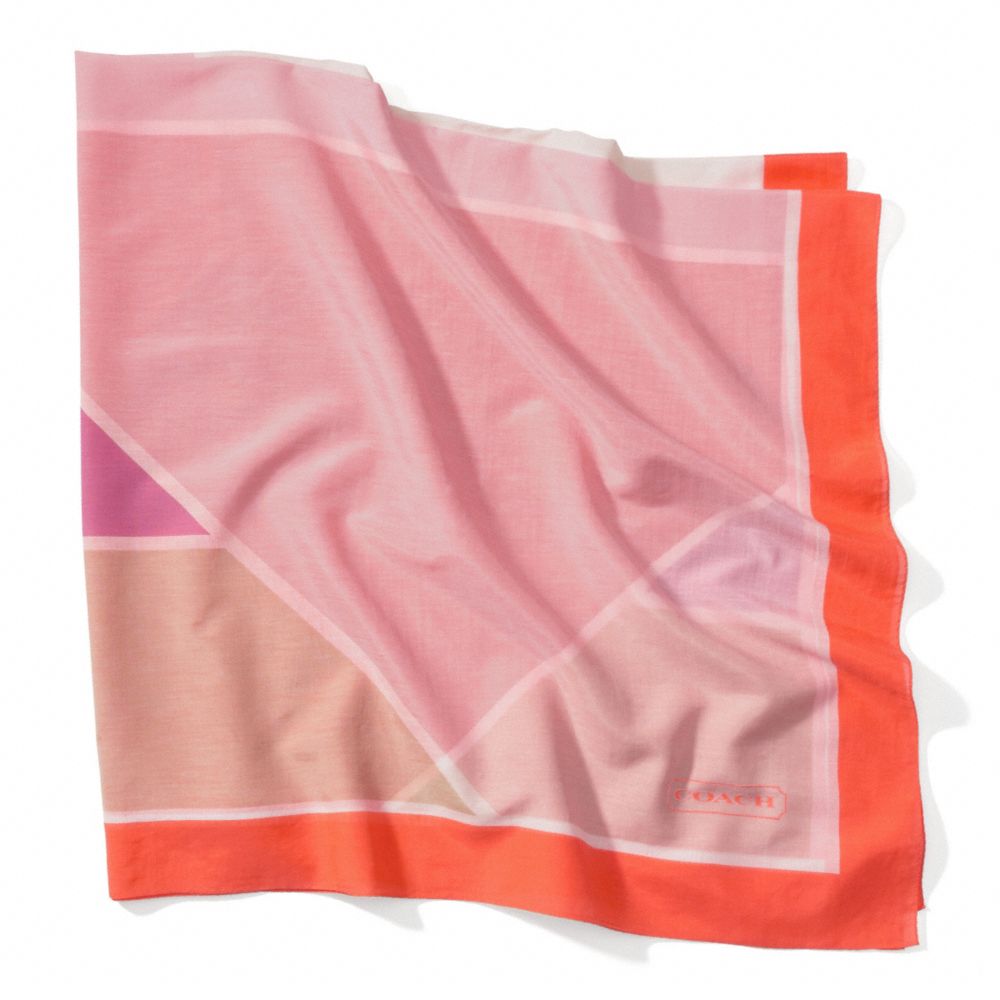 COACH F84236 GEOMETRIC SQUARE SHAWL ONE-COLOR