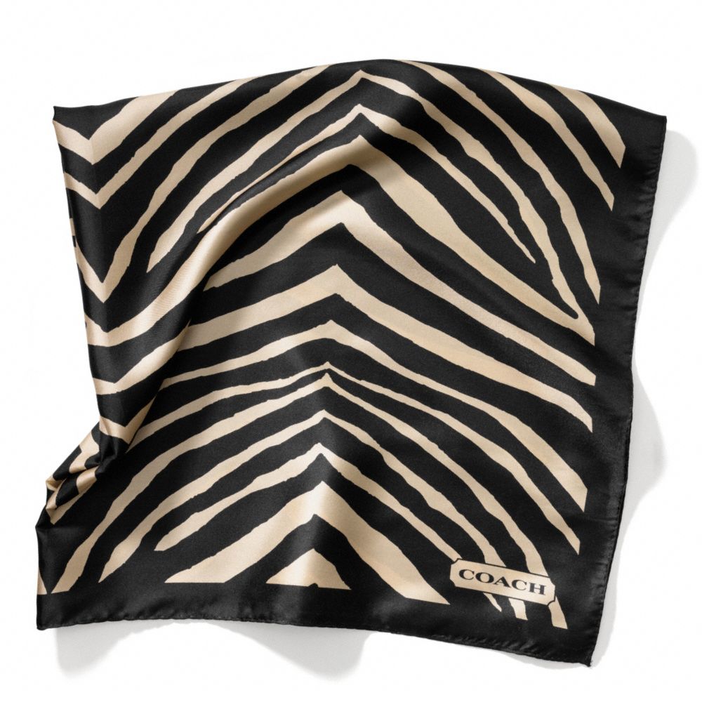 COACH ZEBRA 27X27 SCARF - ONE COLOR - F84264