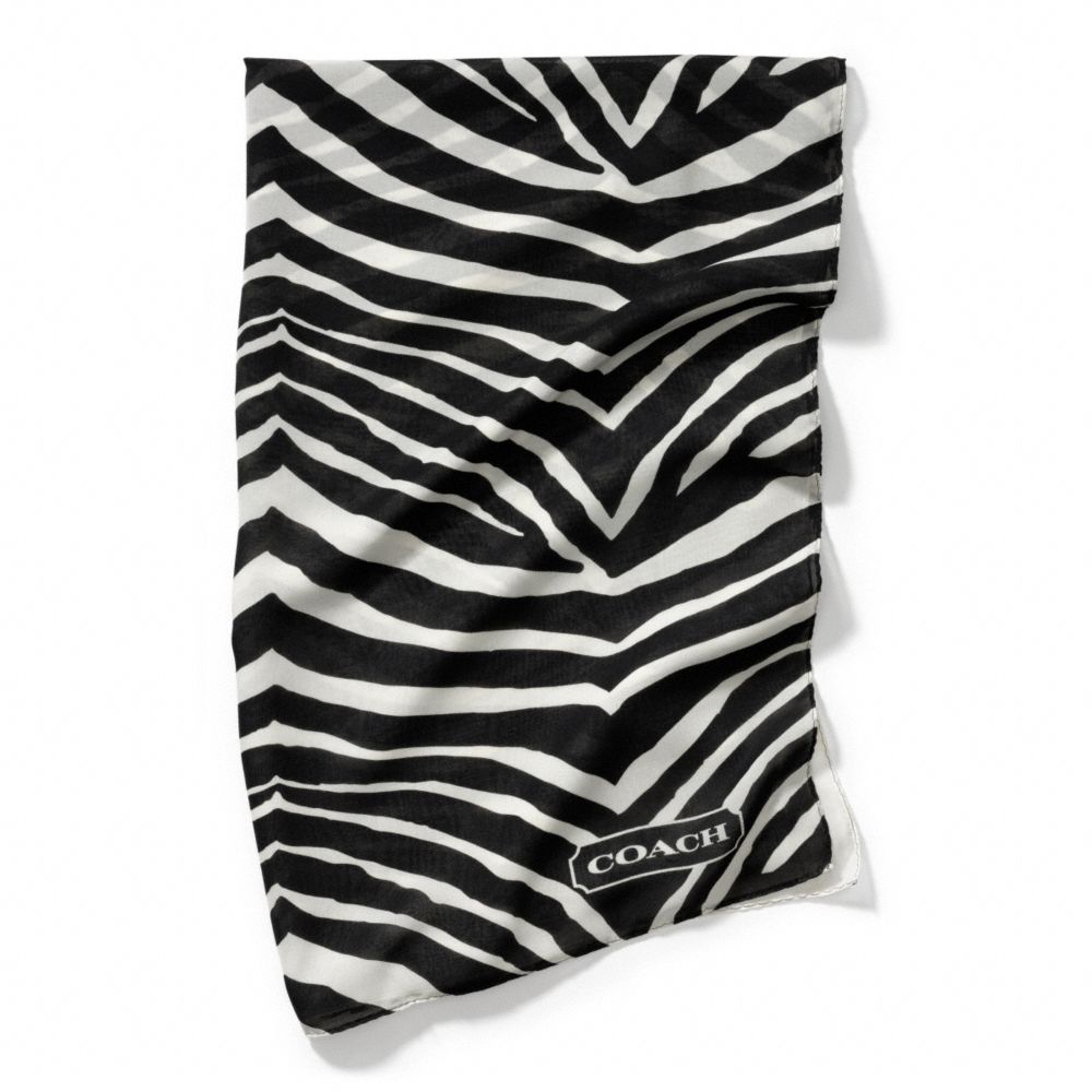 GRAPHIC ZEBRA OMBRE WRAP - BLACK - COACH F84265