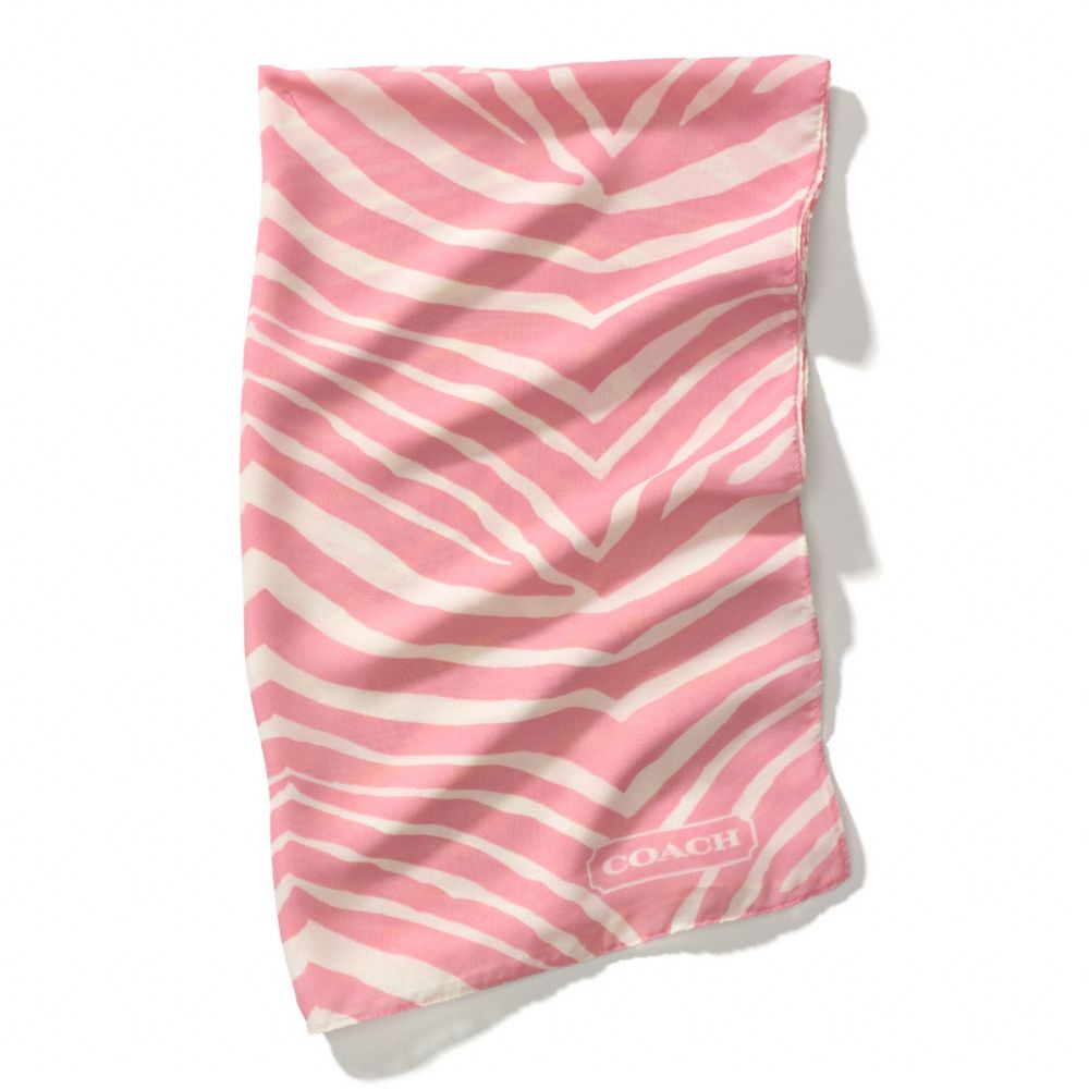 GRAPHIC ZEBRA OMBRE WRAP - f84265 - PINK