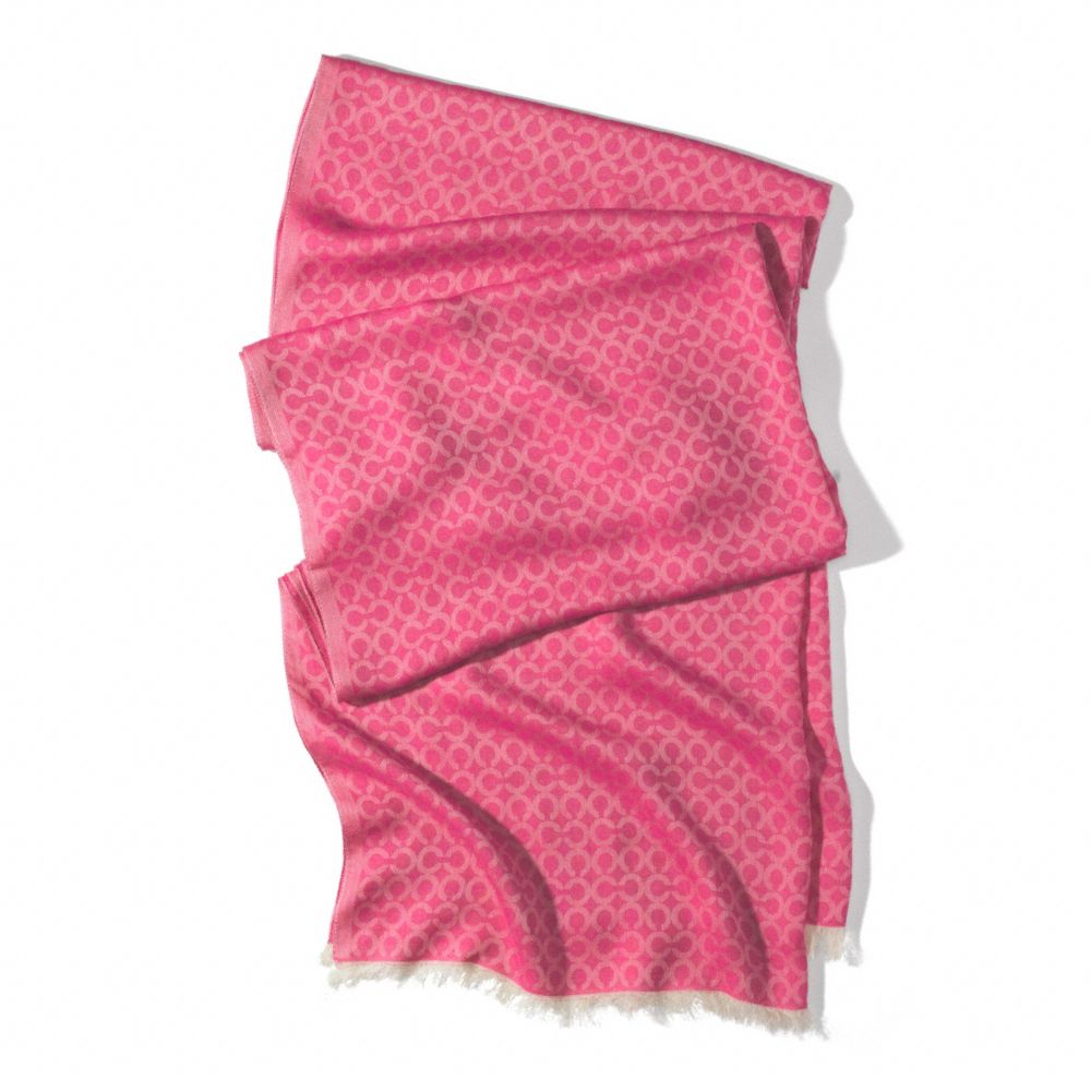 MINI OP ART OBLONG SCARF - BAJ - COACH F84325