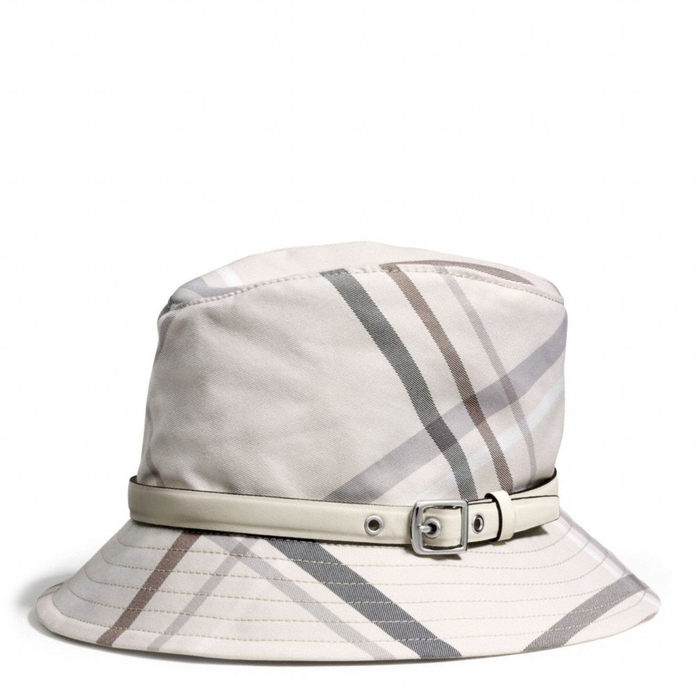 COACH F84376 Tattersall Fedora IVORY/MULTICOLOR