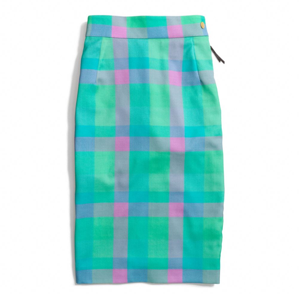 COACH F84392 - BONNIE CHECK SEXY SKIRT ONE-COLOR