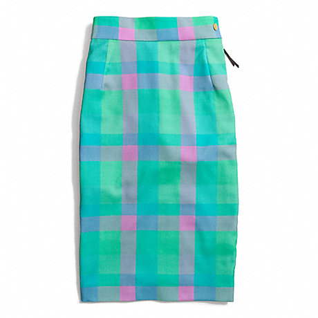 COACH F84392 BONNIE CHECK SEXY SKIRT ONE-COLOR