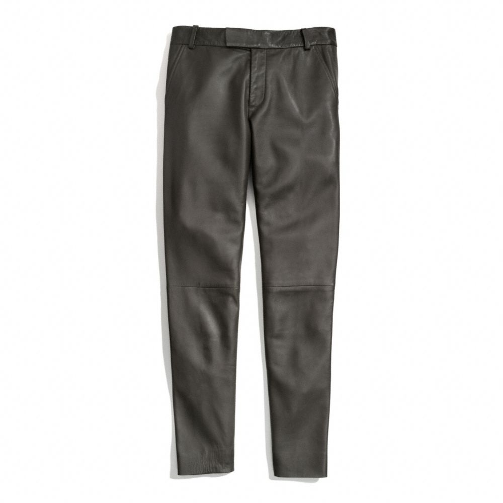 COACH LEATHER CIGARETTE TROUSER -  - f84404