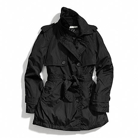COACH PADDED TRENCH - BLACK - f84418