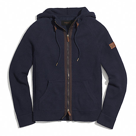 COACH F84513 COTTON ZIP HOODIE ONE-COLOR