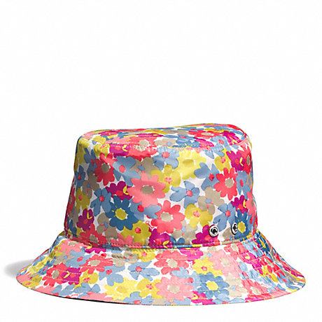 COACH F84542 HADLEY FLORAL CRUSHABLE RAIN HAT ONE-COLOR