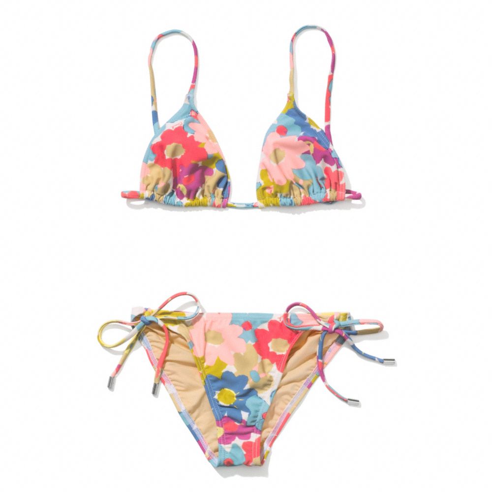 COACH f84547 HADLEY FLORAL STRING BIKINI MULTICOLOR