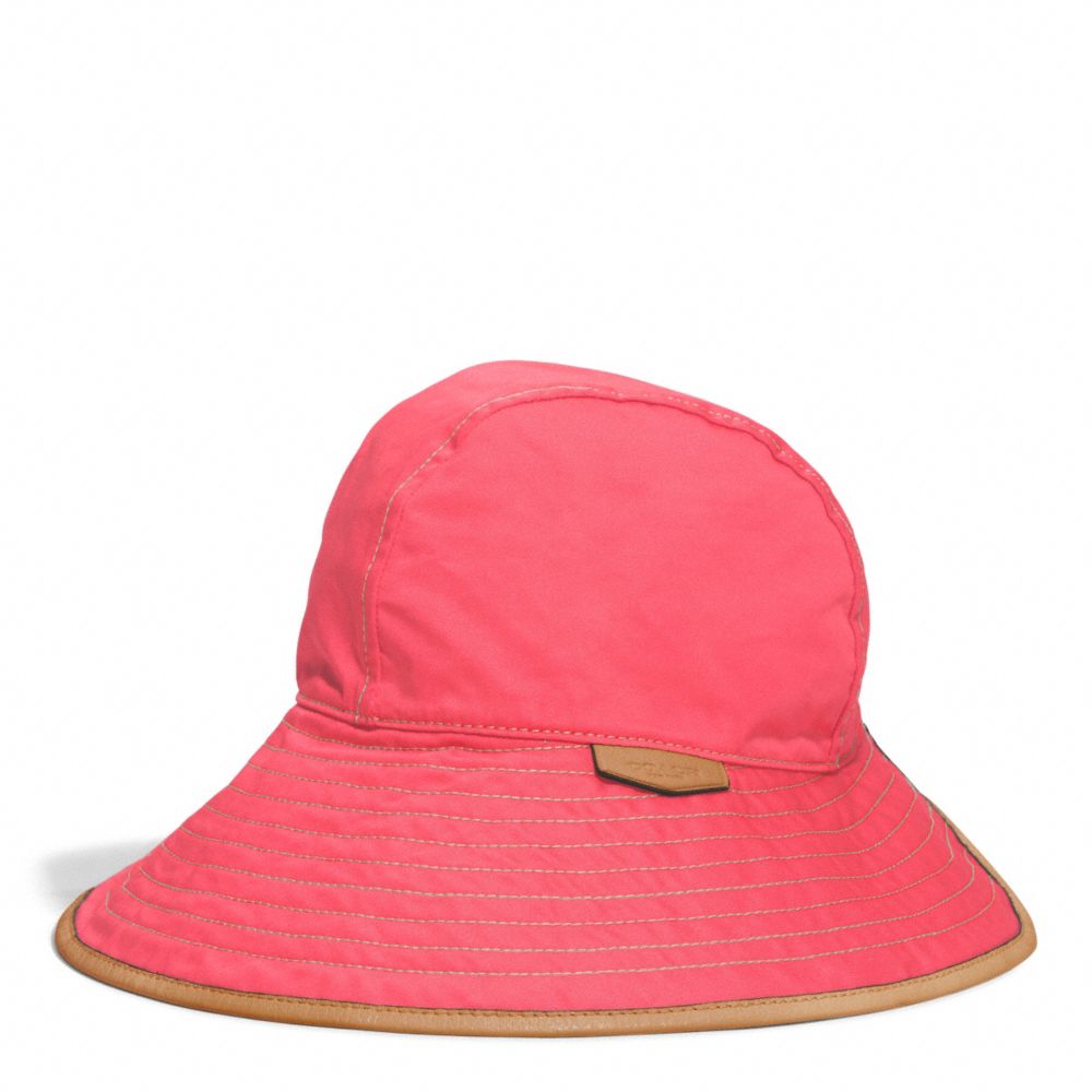 COACH f84556 HADLEY PETAL HAT CORAL/KHAKI