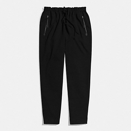 COACH F84570 WOVEN SLOUCHY TRACK PANT BLACK