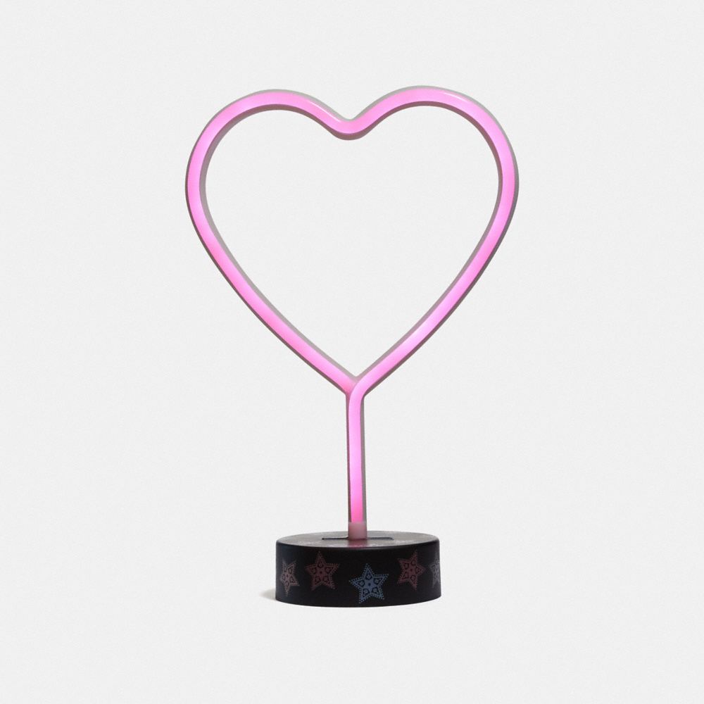 COACH F84619PIN - HEART NEON LIGHT PINK