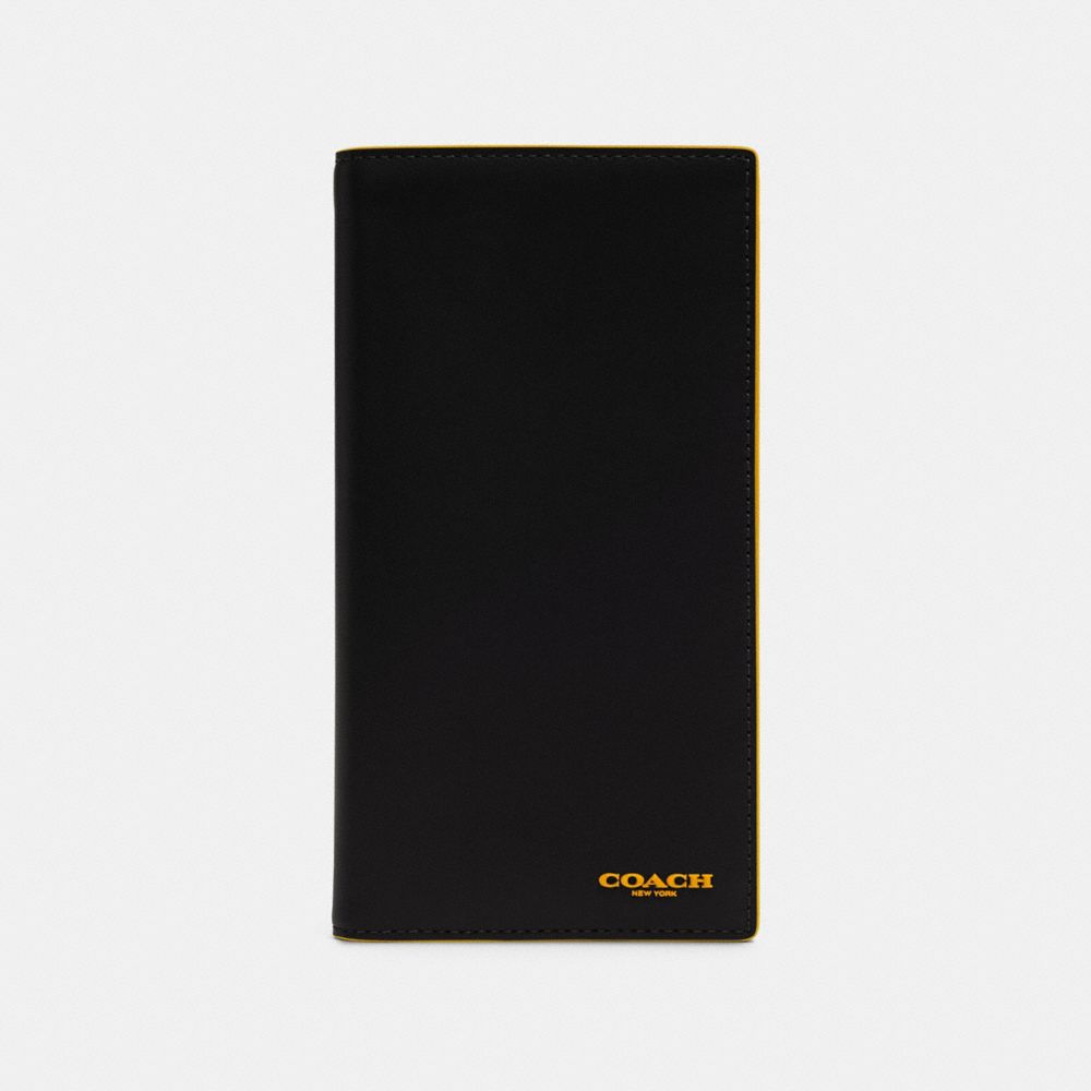 SLIM PASSPORT WALLET IN COLORBLOCK - F84742 - BLACK BANANA MULTI