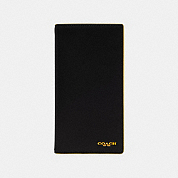 COACH F84742 Slim Passport Wallet In Colorblock BLACK BANANA MULTI