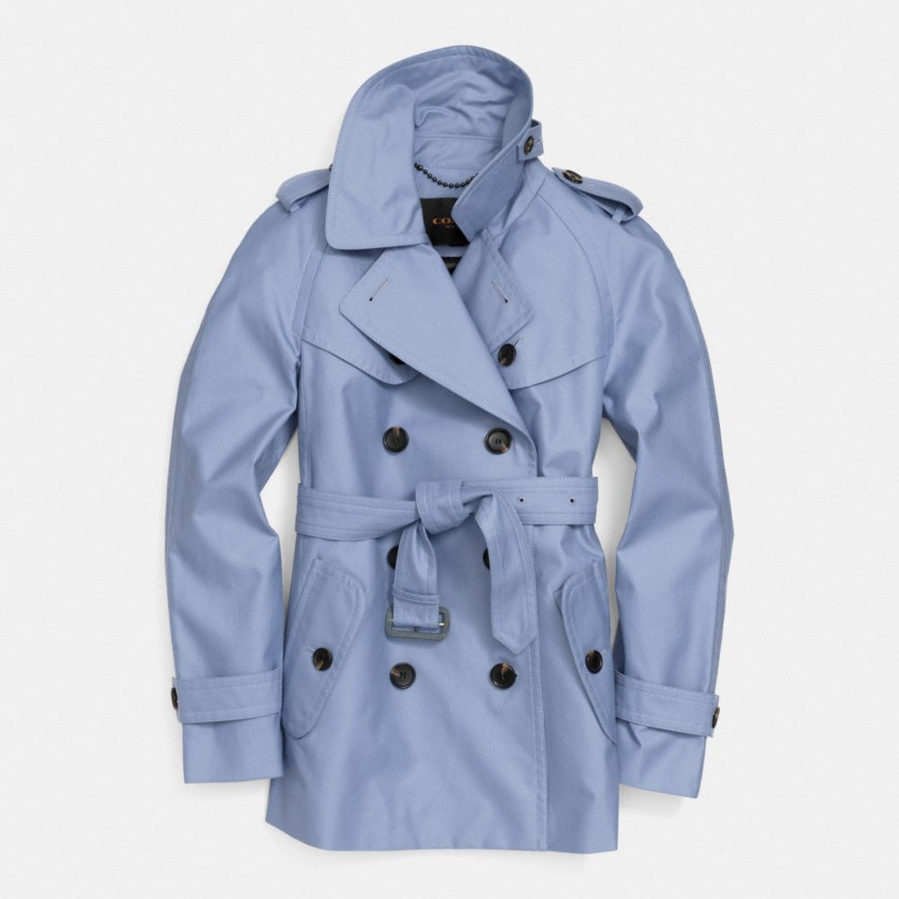SHORT TRENCH - f84759 -  BLUE
