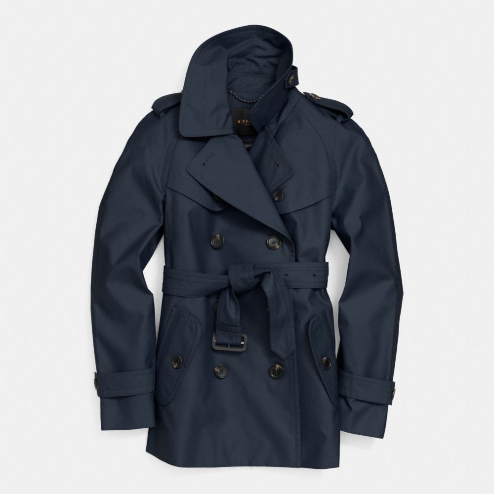 SHORT TRENCH - f84759 -  INDIGO