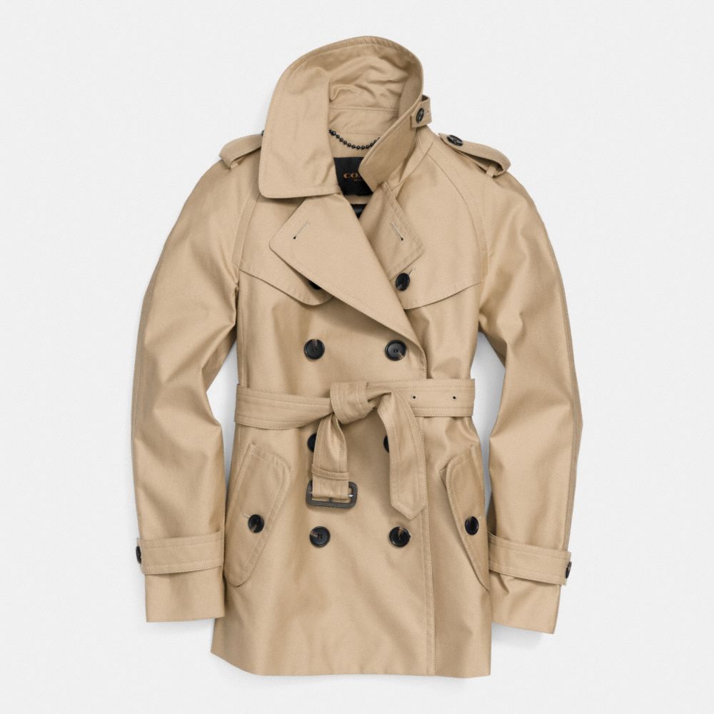 SHORT TRENCH - KHAKI - COACH F84759