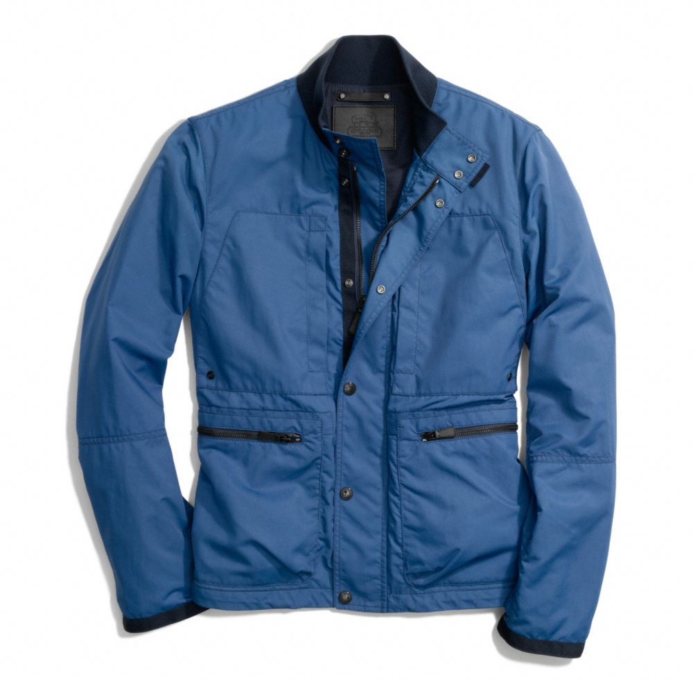 COACH VARICK FIELD JACKET -  LIGHT GOLD/PERIAL BLUE - f84829