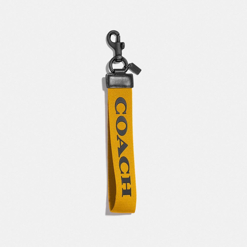 COACH F84833 LARGE LOOP KEY FOB BANANA