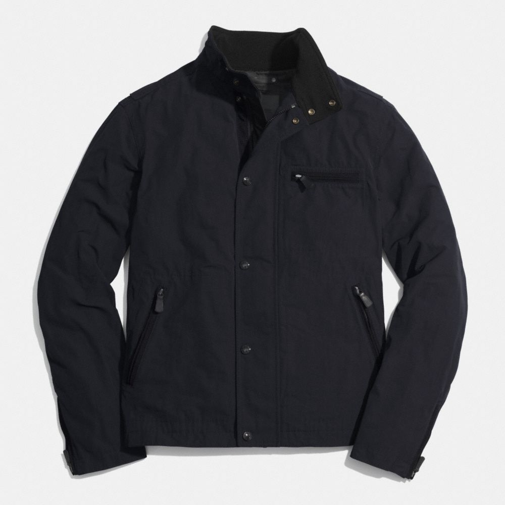 COACH F84842 - BOWERY SHORT ZIP JACKET  NAVY