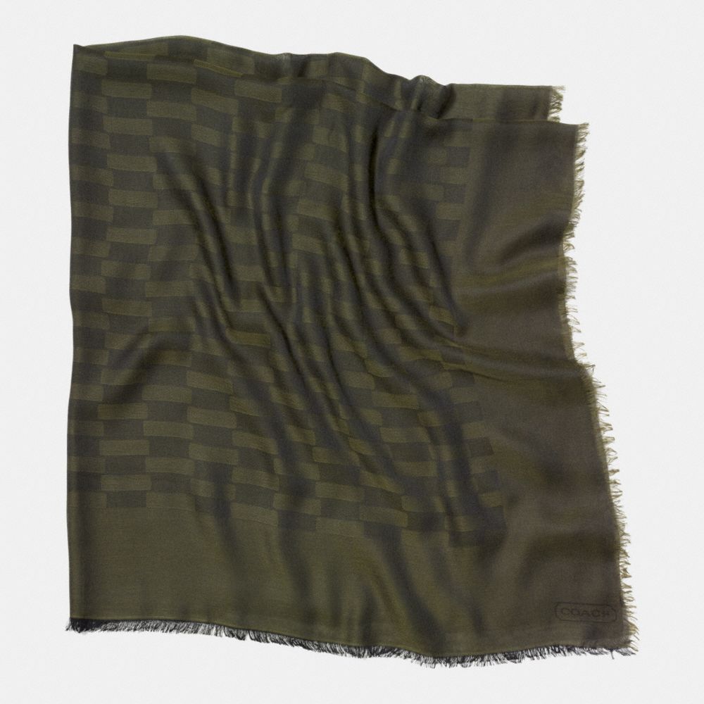 COACH F84973 Signature Jacquard Oversized Square  OLIVE