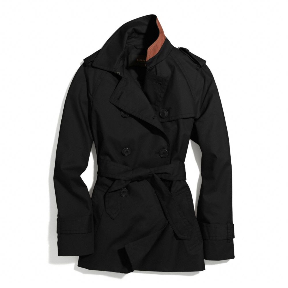 ICONIC SHORT TRENCH - f84976 - BLACK