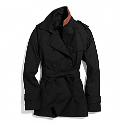 ICONIC SHORT TRENCH - BLACK - COACH F84976