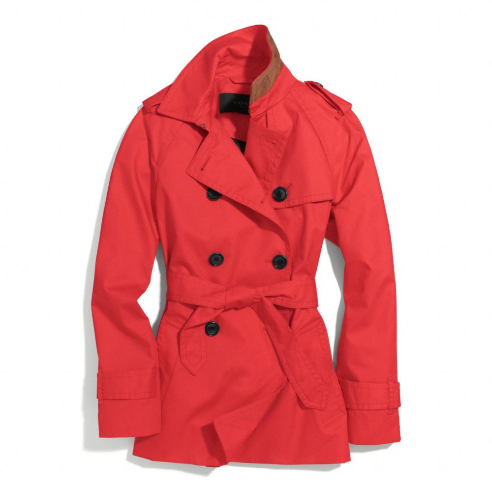 ICONIC SHORT TRENCH - f84976 - PERSIMMON