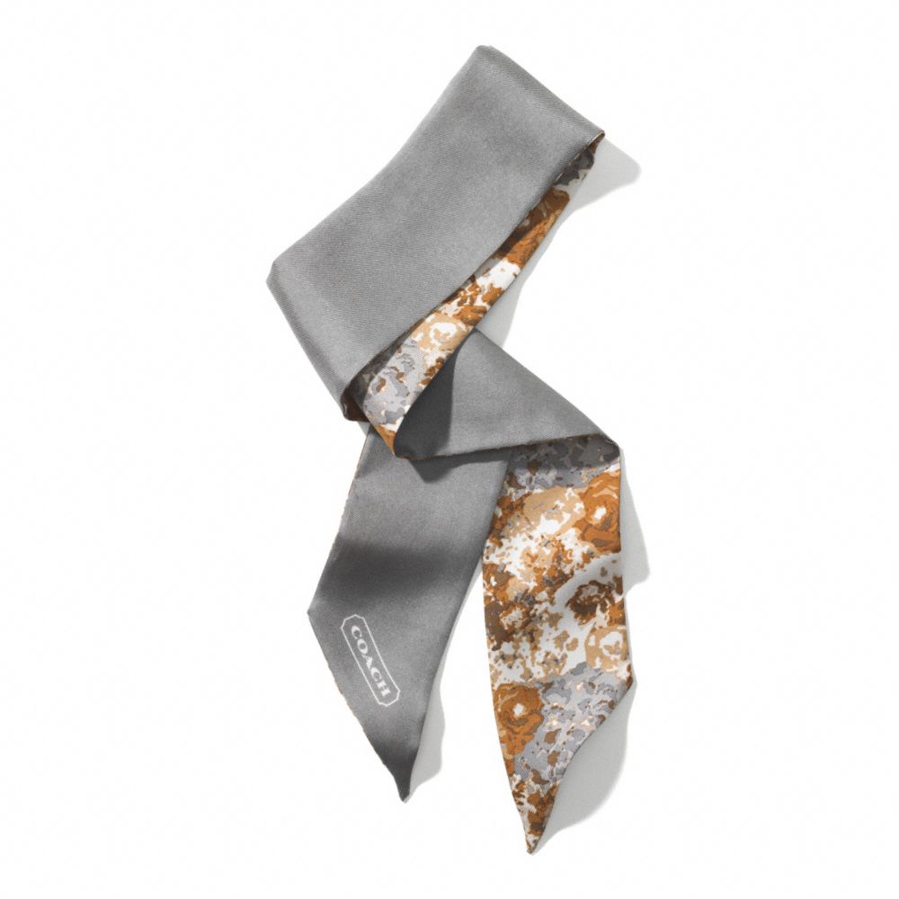 PEYTON FLORAL PONYTAIL SCARF - f85004 - GREY/MULTI