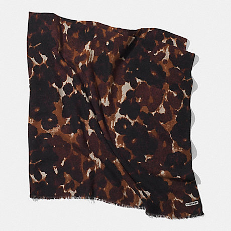 COACH ABSTRACT ANIMAL OVERSIZED SQUARE SCARF - MULTICOLOR - f85042