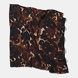 ABSTRACT ANIMAL OVERSIZED SQUARE SCARF - f85042 - MULTICOLOR