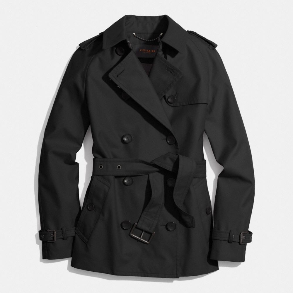 CLASSIC SHORT TRENCH - BLACK - COACH F85083