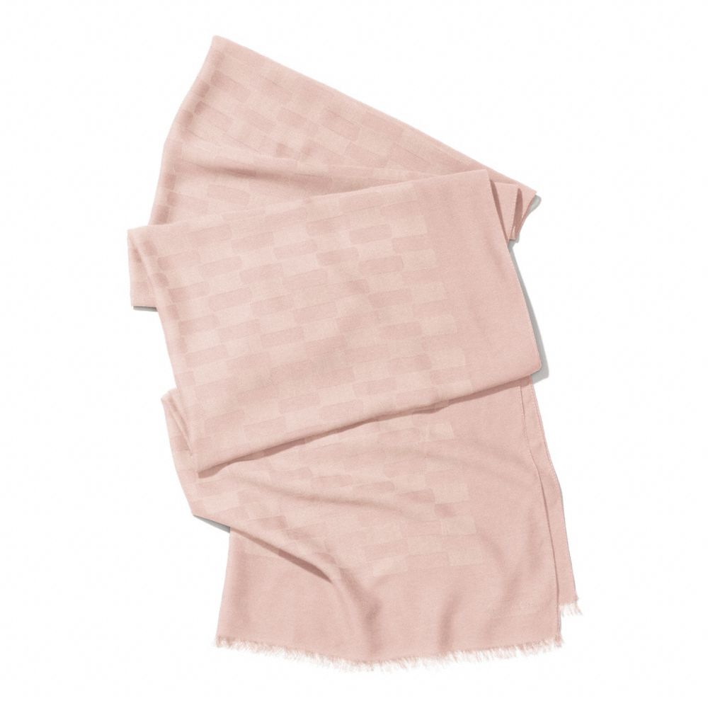 REPS JACQUARD OBLONG SCARF - f85086 -  ROSE PETAL