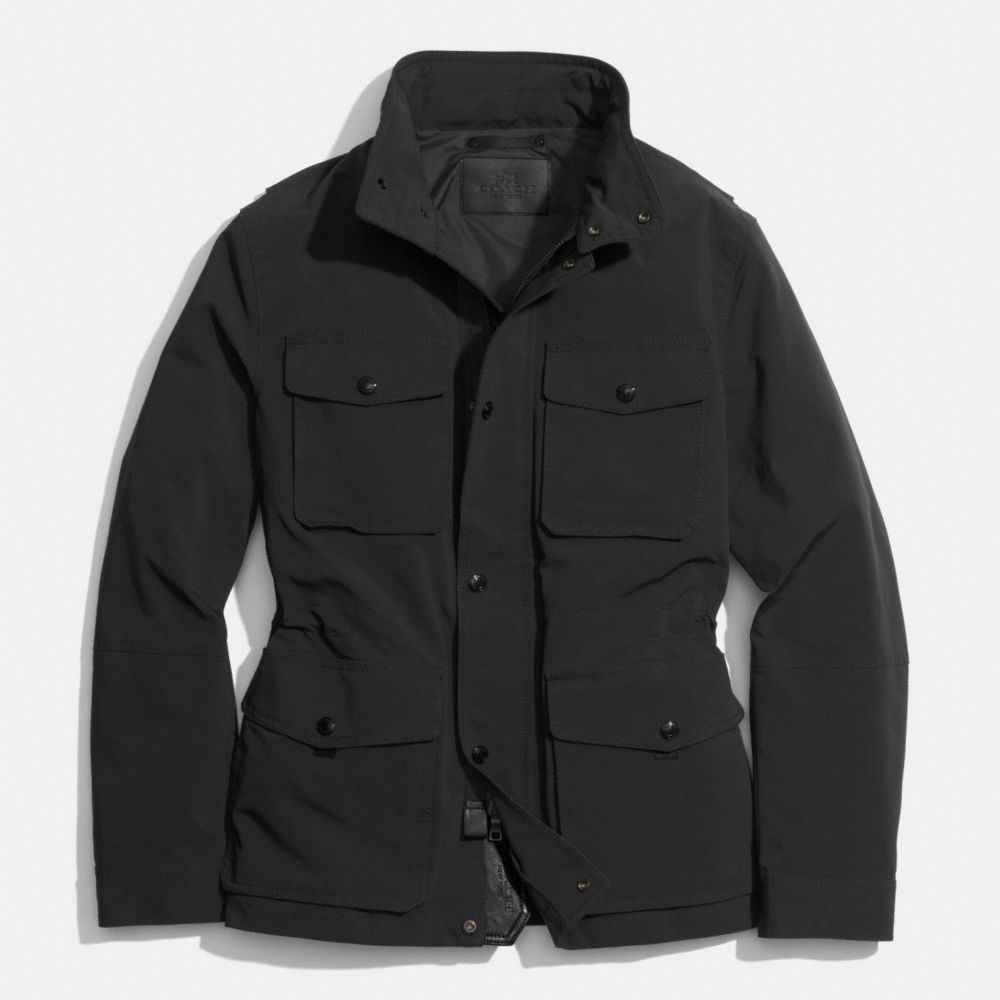 COACH WYATT FIELD JACKET - BLACK - f85103