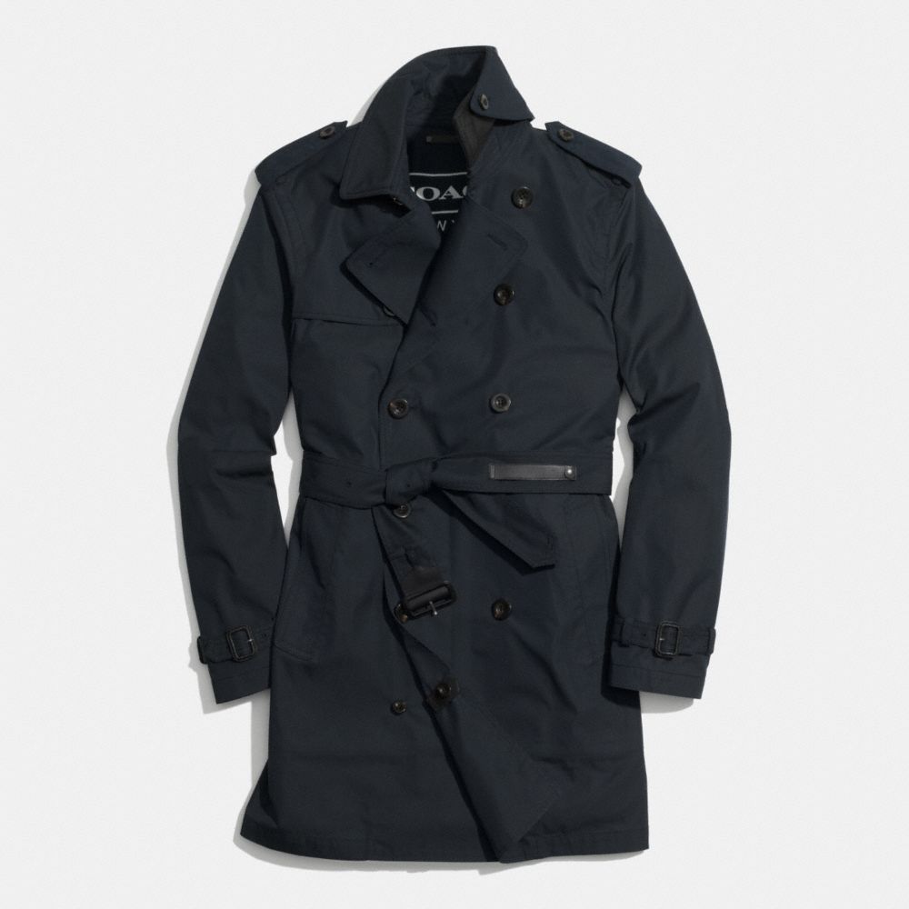 CROSBY LIGHTWEIGHT TRENCH - NAVY - COACH F85110