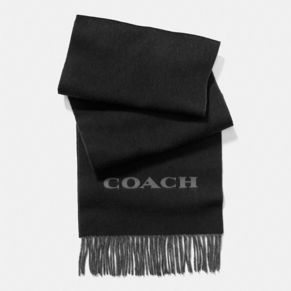 BICOLOR CASHMERE BLEND WOVEN SCARF - ECA - COACH F85134