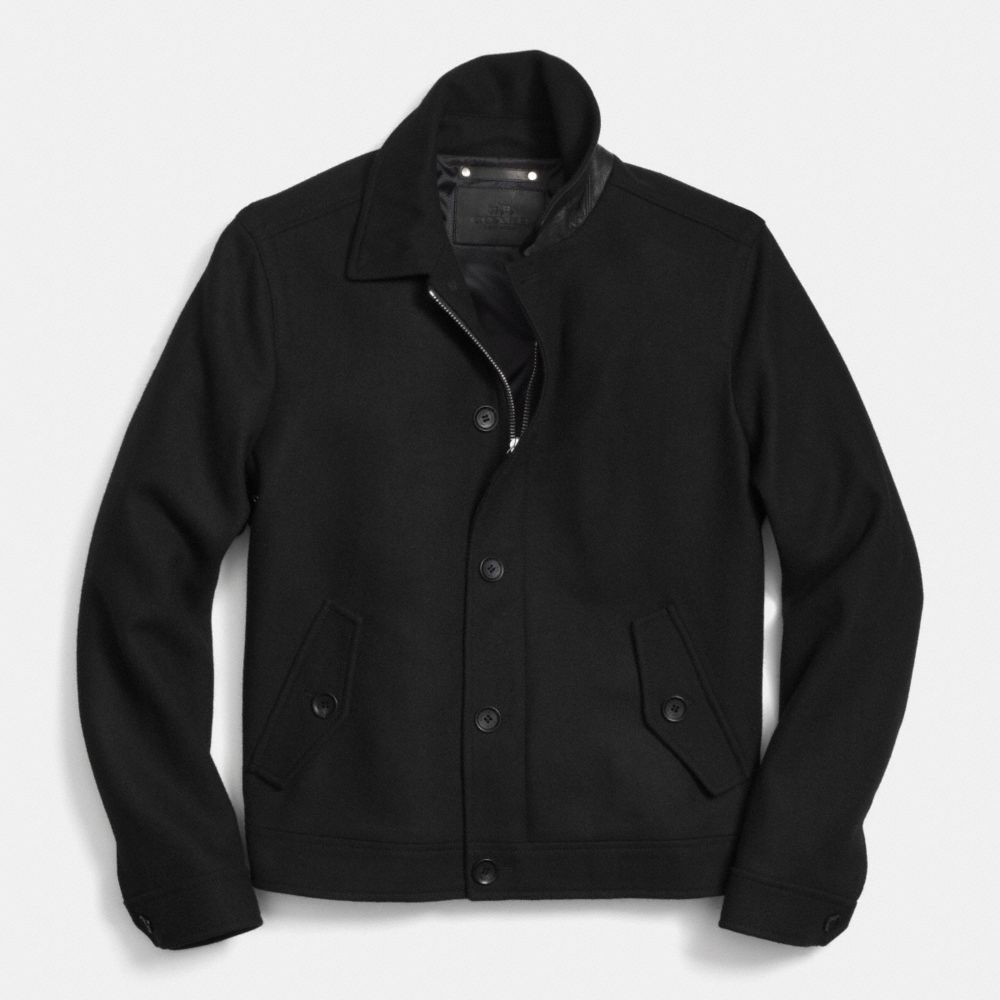 COACH F85236 Wool Eisenhower Jacket BLACK