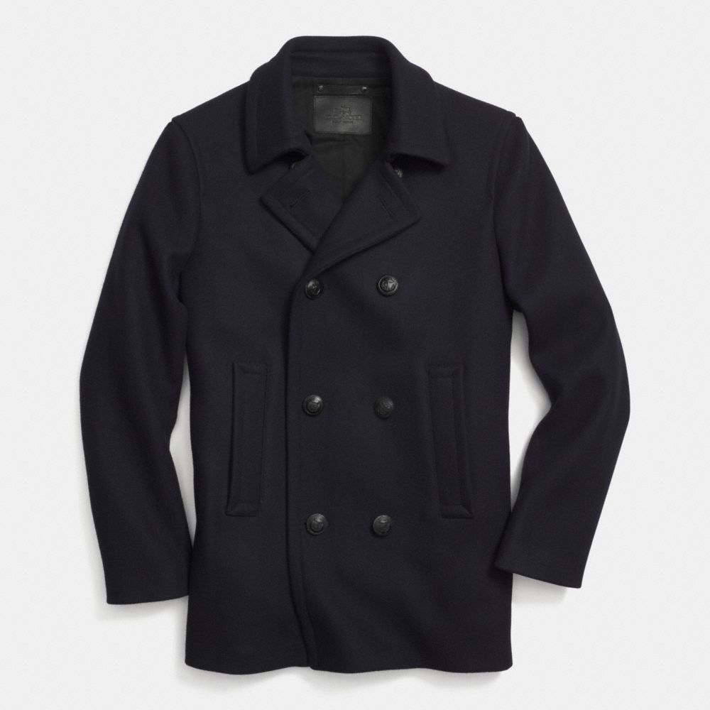 MILITARY PEACOAT - f85239 - NAVY