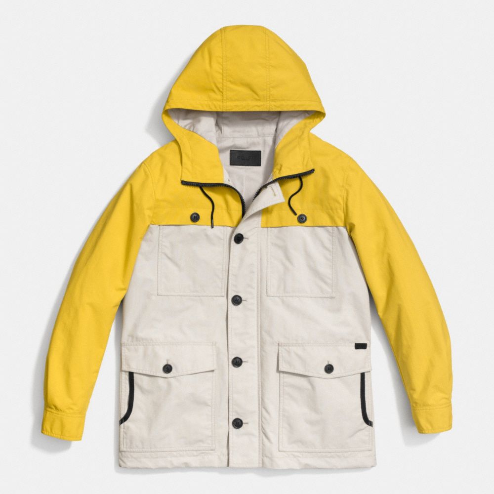 COACH F85287 - SAILING JACKET  YELLOW/KHAKI